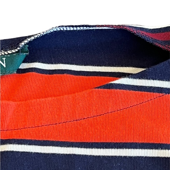 Lauren Ralph Lauren Women’s Tunic Striped and Flared Sleeves Size XL Orange Blue - Picture 12 of 13